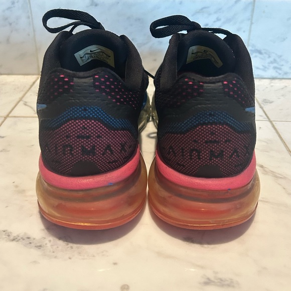 Nike Air Max 2014 Rare Running Trainers (Black, Blue, Pink) - Picture 3 of 3